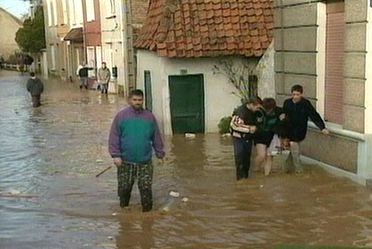 rue inondée